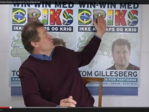 Valgvideo: Stem på Tom Gillesberg, og de andre kandidater uden for partierne <br>fra Schiller Instituttets Venner!