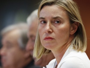 Europas udenrigsminister Mogherini støtter Irans <br>og Ruslands rolle i løsning af krisen i Syrien