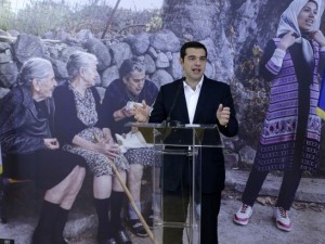 Grækenlands Tsipras opfordrer indtrængende til en afgørelse om flygtninge: <br>’Dråben i havet må blive til en flod’