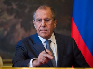 Den russiske udenrigsminister Lavrov beskriver <br>Vestens døende imperium; angriber geopolitik