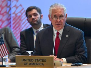 USA’s udenrigsminister Tillerson siger, <br>politikken over for Rusland er for samarbejde <br>om Syrien, Afghanistan og Ukraine