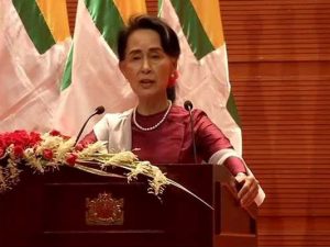 Myanmars leder Aung San Suu Kyi taler til nationen om Rohingya-krisen