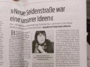 Helga Zepp-LaRouche interview i ‘Junge Welt’