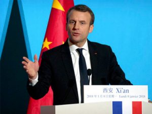 Macron i Kina: Europa må arbejde sammen med Kinas Silkevej