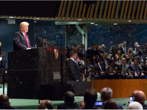 Trump i FN: Institutionerne har fejlet – <br>vi skal gøre alle nationer store