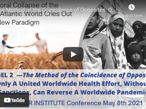 Schiller Instituttets konference Panel 2 resumé: Metoden bag Modsætningernes Sammenfald: Kun en samlet verdensomspændende sundhedsindsats, <br>uden sanktioner, kan vende en global pandemi