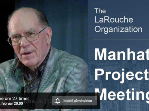 Videokonference på treårsdagen for Lyndon LaRouches død:<br> Hvorfor verden har brug for LaRouches opdagelsesmetode, lørdag den 12. februar kl. 20