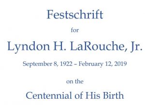 Festskrift til ære for LaRouche 100 år efter hans fødsel