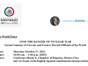 At styre verden udenom atomkrig: Husk Videokonference torsdag den 27. oktober kl. 16-19 eller senere: