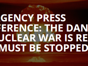 Akut pressekonference: Faren for atomkrig er reel og skal stoppes<br>Tidspunkt: Onsdag den 12. juni 2024; 13:00-15:00 ET (kl. 19-21 dansk tid)