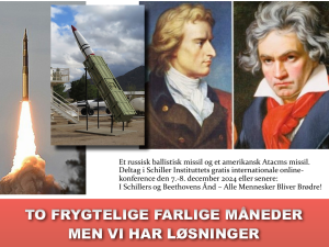 NYHEDSORIENTERING SEPTEMBER-OKTOBER-NOVEMBER 2024: <br>To frygtelige farlige måneder men vi har løsninger