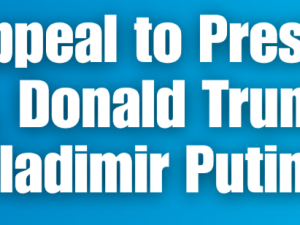 Hasteappel til præsidents Xi Jinping, Donald Trump og Vladimir Putin!