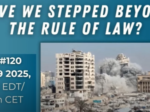 Har vi overskredet retsstatsprincippet? International Fredskoalition møde #120 den 19. september 2025